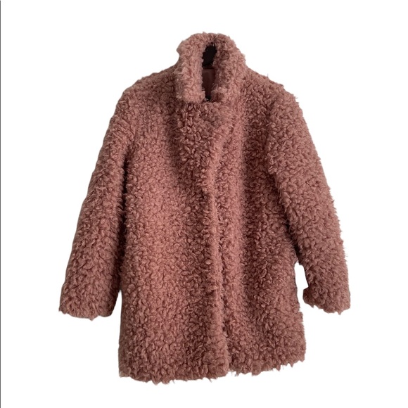 NWT Kendall and Kylie teddy bear Sherpa jacket coat in pink sz L sold locally - Picture 4 of 6